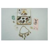 Collectible Rocks and Trinkets-arrowhead, petrified item and more