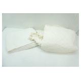 Chanel Bedspread & White Blanket