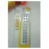 NEW Banner Paper 90ft, NEW 22 Piece Mini Spring Clip Set, NEW Extra Bright 20 LED Anywhere Light