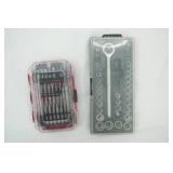 Screwdriver Bit Kit & Socket set with Ratchet