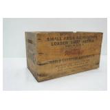 Vintage Western Small Arms Ammunition Wooden Box 14.25"x8.5"x8"