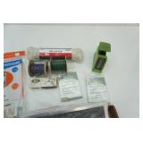 Storm Door Kit, Staples, Ponchos, 100ft rope, scale, filter, microwave rotisserie wheel