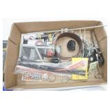 Leather Punch Tool, Handsaw, Nails, Vintage Keychains and more