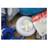 Puck Lights, Flashlight, Bug Spray, Hardware, Radio