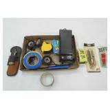 Electrical Tape, Tape Measure, Chain Door Bolt and more
