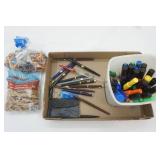 Pens, Markers, Rubber Bands