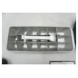 Vintage Ice Cube Tray, Vintage Sunbeam Mr. Touch Up Shaver, Cone Roller, Cords