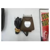 Vintage Ice Cube Tray, Vintage Sunbeam Mr. Touch Up Shaver, Cone Roller, Cords