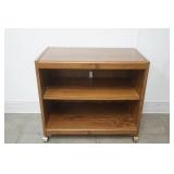 Wooden Cabinet on Wheels 28"x15.5"x 25.5