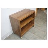 Wooden Cabinet on Wheels 28"x15.5"x 25.5