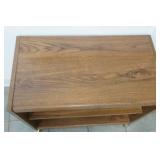 Wooden Cabinet on Wheels 28"x15.5"x 25.5