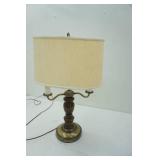 Vintage Two-Arm Table Lamp 23" tall