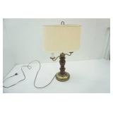Vintage Two-Arm Table Lamp 23" tall