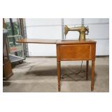 Antique Free-Westinghouse Sewing Machine and Cabinet