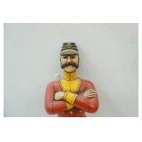 Vintage Ceramic Soldier Wall Hanging 23.5" tall