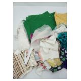 Vintage Ladies Hankies and Material For Sewing