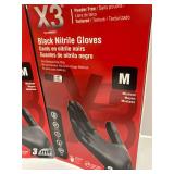 Medium Black Nitrile Gloves