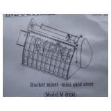 AGT Mini Skid Steer Mixing Bucket