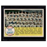 Washington Senators Teamcard Checklist   1958 Topps #44  Baseball Card