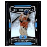 Christian Yelich   2012 Bowman Platinum Top Prospects #TP-CY Miami Marlins Baseball Card