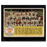 Chicago Cubs Team Card Checklist   1958 Topps #327  Baseball Card