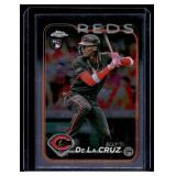 Elly De La Cruz RC  2024 Topps Chrome #44 Cincinnati Reds Baseball Card