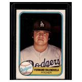 Fernand Valenzuela RC  1981 Fleer #140 Los Angeles Dodgers Baseball Card