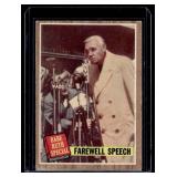 Babe Ruth Farewell Speech   1962 Topps #144 New York Yankees Baseball Card