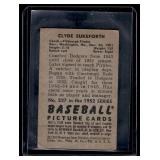 Clyde Sukeforth RC  1952 Bowman #227 Pittsburgh Pirates Baseball Card