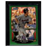 Joe Mauer Green Refractor   2013 Bowman Chrome #138 Minnesota Twins Baseball Card