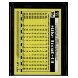 Mike Trout Mojo Refractor   2024 Topps Chrome #6 Los Angeles Angels Baseball Card