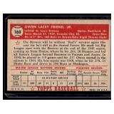 Owen Friend   1952 Topps #160 St. Louis Browns Baseball Card