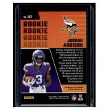 Jordan Addison  45940 2023 Panini Zenith Autographs Artist Proof Gold #157 Minnesota Vikings Football Card