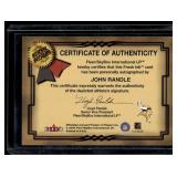 John Randle Auto   2000 Fleer Tradition #382 Minnesota Vikings Football Card