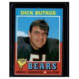 Dick Butkus   1971 Topps #25 Chicago Bears Football Card