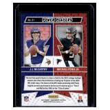 J.J. McCarthy / Michael Penix Jr. RC  2024 Panini Contenders #21 Minnesota Vikings / Atlanta Falcons Football Card