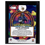 Justin Jefferson Supernatural Insert   2024 Panini Contenders #7 Minnesota Vikings Football Card