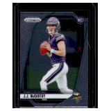J.J. McCarthy RC  2024 Panini Prizm #400 Minnesota Vikings Football Card