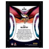 J.J. McCarthy RC  2024 Panini Rookies & Stars Rookie Rush #RR-JMY Minnesota Vikings Football Card