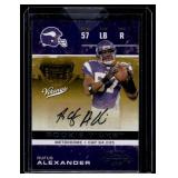 Rufus Alexander RC  2007 Playoff Contenders #215 Minnesota Vikings Football Card