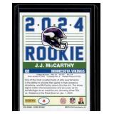 J.J. McCarthy RC  2024 Panini Rookie #2 Minnesota Vikings Football Card