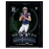 J.J. McCarthy   2024 Donruss Optic Rookie Recruits #11 Minnesota Vikings Football Card