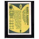 Barry Sanders RC  1989 Topps Traded #83T Detroit Lions Football Card