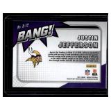 Justin Jefferson   2021 Mosaic Bang! Insert #B-12 Minnesota Vikings Football Card