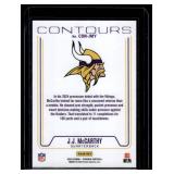 J.J. McCarthy RC  2024 Panini Phoenix Contours #CON-JMY Minnesota Vikings Football Card