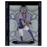 Justin Jefferson   2024 Panini Mosaic Silver Holo #143 Minnesota Vikings Football Card
