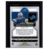 Amon-Ra St. Brown RC  2021 Panini Prizm Blue #358 Detroit Lions Football Card