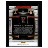 Patrick Mahomes II   2022 Panini Select Draft Picks Red Lazer Prizm #26 Texas Tech Red Raiders Football Card