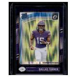 Dalla Turner Color Match RC  2024 Donruss Optic #224 Minnesota Vikings Football Card