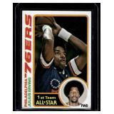 Julius Erving   1978 Topps #130 Philadelphia 76ers Basketball Card